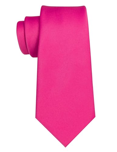 Image of JEMYGINS Solid Color Tie Mens Necktie for Business and Wedding