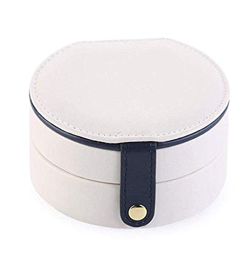 Boîte à bijoux de voyage anti-nœud avec miroir pour ranger bagues et boucles