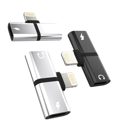�Ή�iPhone�C���z���X�v���b�^�[�h���O���i3�Z�b�g�j2in1�f���A��Lightning�A�_�v�^�[�W���b�N �������[�d AUX�P�[�u�� �Ή�apple MFi�F�� ���y�ϊ��R�[�h �Ή�iPhone 14/13/12/11 Pro Max/Mini/Xs