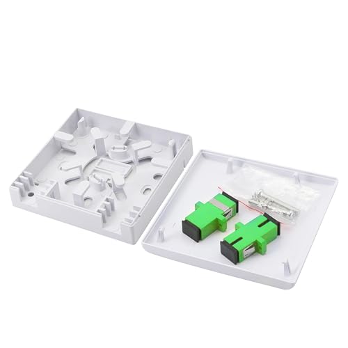 GELRHONR FTTH Fiber Panel Box Enclosure,2 Core Fiber Optic Terminal ...