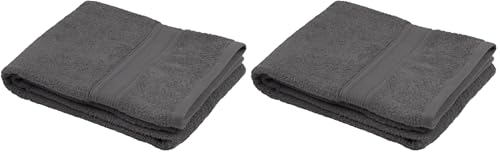Serviette de bain 100% coton bio anthracite drap de douche de 70x140 cm