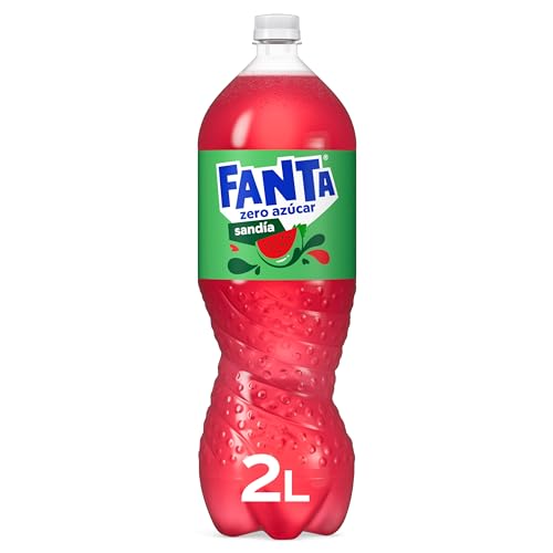 Fanta Sandía Zero Azúcar, Refresco con 4% de Zumo de Sandía - 2 L