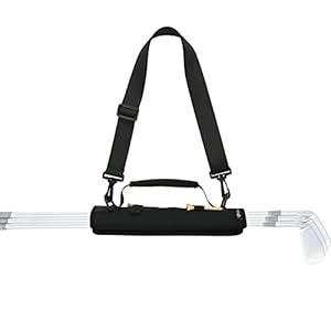 Cosmos Mini Golf Club Bag Portable Golf Club Carrier Sling Strap & Holder Sleeve for Course Training Practice Driving Range Carrier Gift Accessories for Men Women Golfer