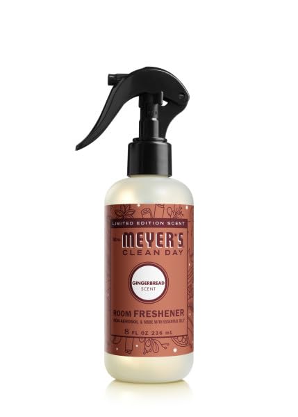 Image of Mrs. MEYER'S CLEAN DAY Room Freshener 4 Pack Variety Pack, Iowa Pine, Peppermint, Gingerbread, Snowdrop, 8 Fl Oz Each, 1 CT