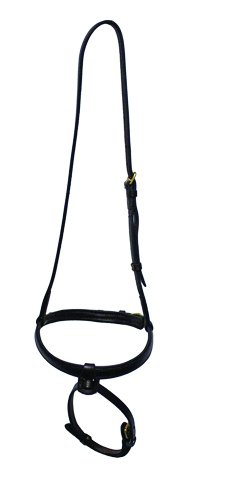 Nunn Finer Cavesson with Flash (Black-Zinc, Horse)