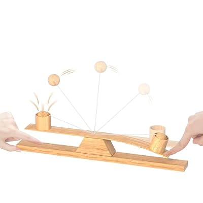 Ring Toss Game, Portable Wooden Tabletop Game for Teens & Adults, Skill Development & Dexterity Challenge, Office Desk Travel Party Camping Game Night Fun