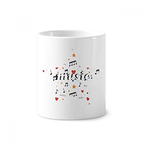 Tasse en céramique notes de musique 350ml pour ranger vos stylos et pinceaux