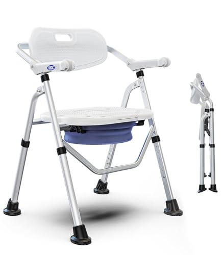 VOCIC Folding Shower Commode Chair
