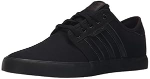 Image of adidas Originals Men's Seeley Running Shoe, Black/Black/Black, 11 M US