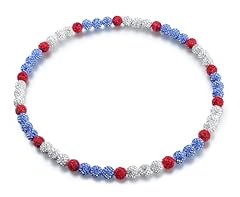 Light Blue/Red/White