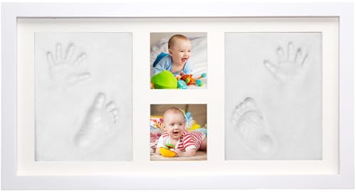 Baby Hand and Footprint Kit Makes A Great Gift Present for Birthdays, Christenings and Baby Showers, Newborn Baby Keepsake Frames