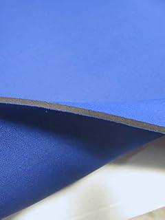 BIGZFABRIC® Neoprene Bonded Sponge Waterproof Wetsuit Fabric Royal Blue 3mm Thick Sold by The Foot and Yard (1 Foot)