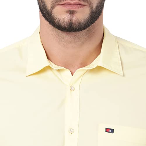 Image of Arvind AD Men White Slim Fit Shirt