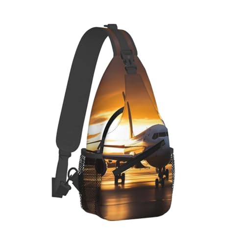 Bolso cruzado casual negro para viaje y senderismo miniatura 2