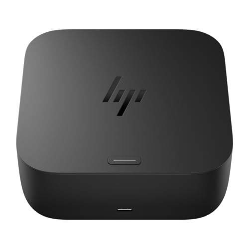 Image of HP USB-C Docking Station 100W G6 Multiport with Cable - HDMI 2.1, 2 x DisplayPort 1.4, 3 x USB-A, USB-C, RJ45, Audio, Compatible with myHP, Windows, MacOS and Chrome OS - Amazon Exclusive
