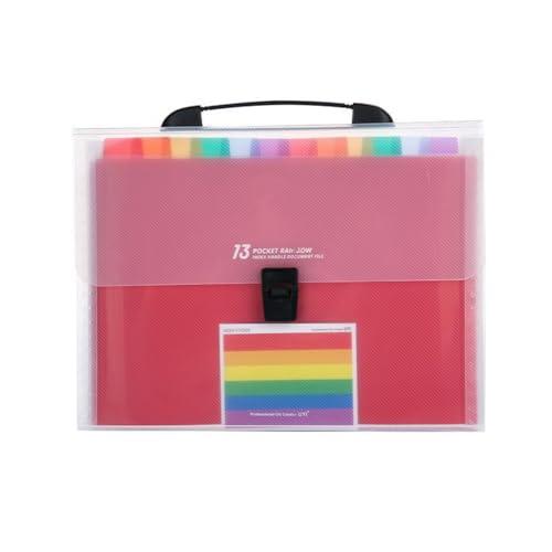 XINYUELI 手提げファイルバッグ キャリングケース ドキュメントファイル アルタートケース A4書類ケース 持ち運び (ピンク)