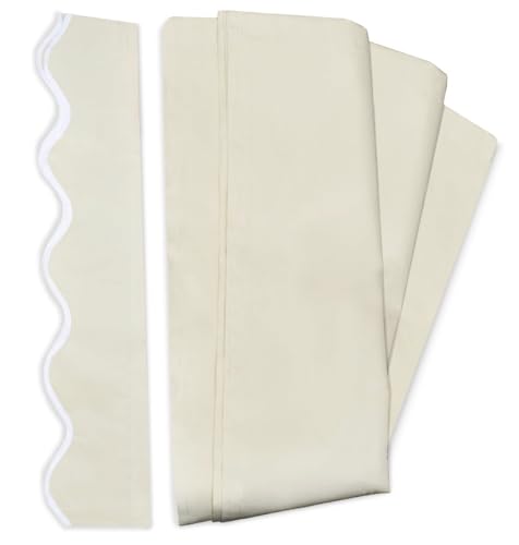 ALEKO Patio Awning Fabric Replacement, Polyester Canopy with UV Protection, Ivory, 13x10 Feet