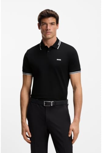 BOSS Herren Paul Polo, Black1, L EU
