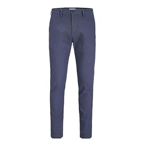 JACK & JONES Male Chino Hose Slim Fit Chino Hose | Slim Fit, einfarbig, lässig, maximale Temperatur 40 °C