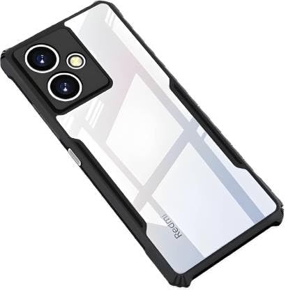 Coko Back Cover Case for Redmi 13C 5G/Poco M6 5G (Shockproof | Crystal Clear | Hybrid TPU & PC | Transparent Back | Black Bumper) (B0CQTHJDXX) Amazon Price History, Amazon Price Tracker