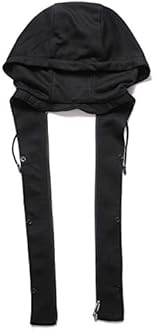 PRIJOUHE Men's Wool Coat Hoodie Long Trench Coat Cotton Casual Woollen Overcoat Jacket