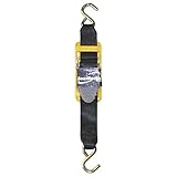 BoatBuckle Pro Series Kwik-Lok Transom Tie-Down (2-Inch x 4-Feet, Black), Pack of 2