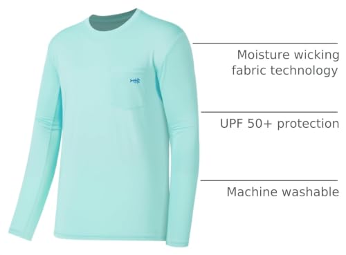 Image of BASSDASH Men's UPF 50+ Performance Long Sleeve T-Shirt UV Sun Protection Fishing Hiking Sports Shirts