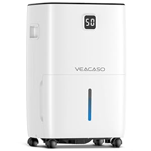 5500 Sq. Ft Dehumidifier for Basement with Drain Hose, VEAGASO 80 Pints Dehumidifiers for Home Large Room Bathroom with Water Tank, Intelligent Humidity Control, Auto Defrost, 24H Timer, Child Lock 5500 Sq Ft Dehumidifier for Basement with Drain Hose VEAGASO 80 Pints Dehumidifiers for Home Large Room Bathroom with Water Tank Intelligent Humidity Control Auto Defrost 24H Timer Child Lock