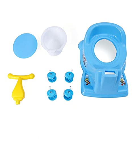 Image of BUYAGAIN Plastic Scooter Style Baby Potty Seat with wheels Removable Tray||Pot||Chair||Potty Toilet Trainer Seat for Toddler Boys Girls (colour may vary)