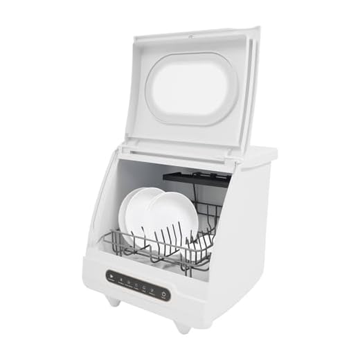 800 W, lavastoviglie da tavolo, 5 programmi e 2 modalità di risciacquo, mini lavastoviglie con supporto per lavastoviglie, piccola lavastoviglie, per ufficio, campeggio, camper