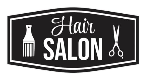 Panneau pour cheveux durable et installation facile Signs ByLITA noir L