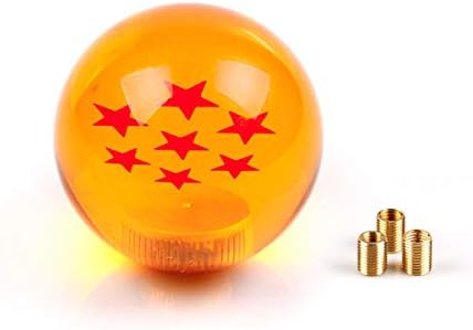 RASTP Dragon Ball Z Star Manual Gear Stick Shift Knob Universal Gear Shifter Knobs with Adapter Fits Most Car(7 Star)