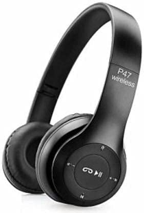 iCall P47 Wireless Sports Bluetooth Headset - Over-The-Head Foldable Headphone With Calling Function, Aux Line, TF Card MP3 Player (Black)-image-14