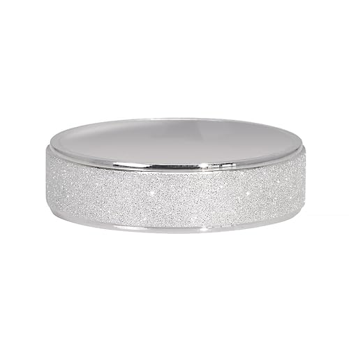 6mm 925 Sterling Silver Sandblasted Ring Simple Wedding Band Everyday Rings for Men Women Comfot Fit Size 7-13