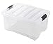 IRIS 12 Quart Stack & Pull Box, Clear