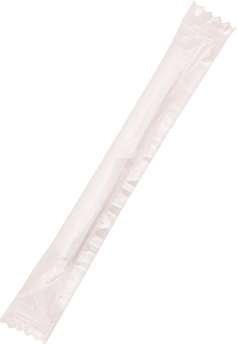 シバセ工業 日本製 わらお ストロー 替え アルコール チェッカー 検知器用 飲酒 検査 探知 使い捨て 業務用 フィルム個包装 ストレート 6mm×7cm 500本入 白 251