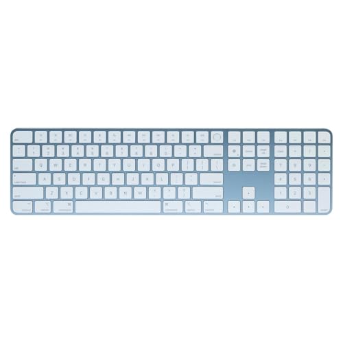 Image of Apple Magic Keyboard with Touch ID and Numeric Keypad Silicon - Blue (QWERTY English) (Renewed)