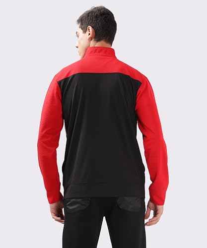 Image of Men's Active Sports Jacket - Lightweight, Windcheater, Winter Wear, Polyester, Regular Fit, Dri-Fit, Long Sleeves, Zipper Closure - Perfect for Gym, Running & Travel.