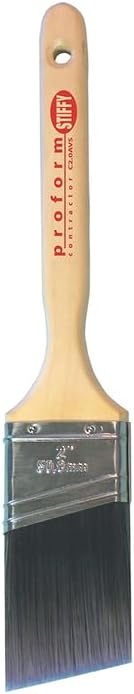 12-Pack of 2” Proform C2.0AVS Contractor Angled Cut Stiff Paint Brush, Standard Handle