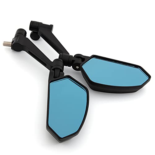 Motorcycle Side Mirror Universal Adjust Angle Rearview Mirror For Motorbike Mirror Bolt 8Mm 10Mm (Black) #TOP2