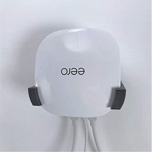 Wall Mount Bracket Holder for Eero Mesh Wi-Fi Router/Extender Holster Style Grey