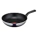 Produktbild Tefal Resist Wokpfanne 28 cm, Titanium Antihaftversiegelung, nicht induktionsgeeignet, Thermo-Signal bei idealer Brattemperatur, leichte Reinigung, Flame Protect-Technologie, Schwarz, D52619