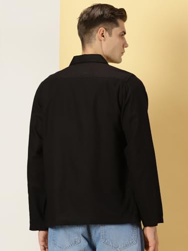 Image of Thomas Scott Men's | Solid | Full Sleeve | Regular Fit | 100% Cotton | Double Pocket | Spread Collar | Casual Shirt