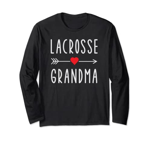 Lacrosse Grandma Funny LAX Lovers Regalo para Lacrosse Grandma Manga Larga