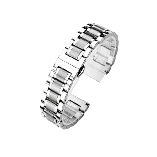 Bracelet incurvé en acier inoxydable avec boucle papillon ultra solide