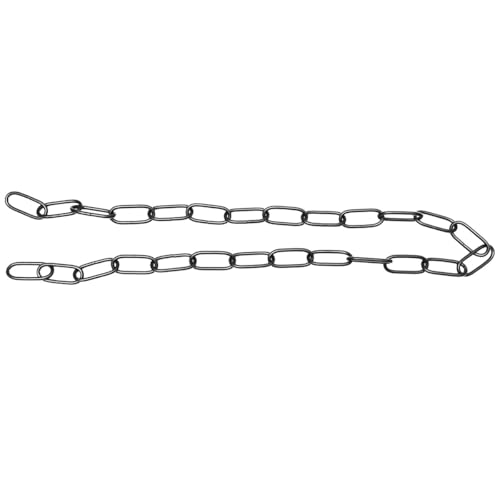 WOONEKY Cadena de Hierro Negro de Grosor Resistente para Colgar Lámparas Techo y Accesorios Iluminación Cristal Soporte hasta Uso