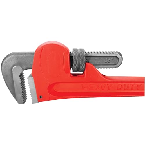 Image of Performance Tool W1133-36B 36 in. Adjustable Steel Pipe Wrench, Red