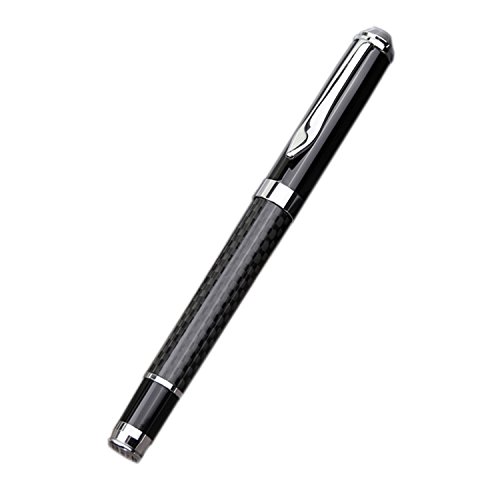 Business Ballpoint Pens Writing Set - Carbon Fiber Gel Pens Business Retractable Ballpoint Pen Smooth Writing Black Ink For Personal Signature, Office, Calligraphy, Executive Business Use-Pack Of 2 #TOP1