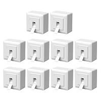 FGB – FGB 10x Universal Netzwerkdose CAT6a, 1 Port Aufputz/Unterpu