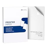 Carta termica A4 per stampante portatile M08F-A4, compatibile con Brother PJ762/PJ763MFi, Phomemo M08F, HPRT MT800, carta termica ad asciugatura rapida per stampante M08F, 210x297 mm, 100 fogli